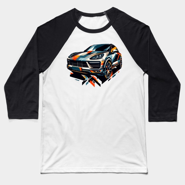 Porsche Cayenne Baseball T-Shirt by Vehicles-Art